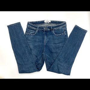 Pistola Audrey Mid-Rise Studded Skinny Jeans